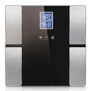 SOGA Digital Electronic LCD Bathroom Body Fat Scale Weighing Scales Weight Monitor Black