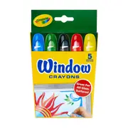 Crayola Kids Creative Washable Window Crayons (5-Piece)