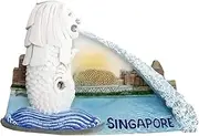 Merlion, Singapore Souvenir Collection 3D Fridge Refrigerator Magnet Hand Made Resin