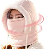 Motorcycle Warm Face Cover Hat - Motorcycle Warmer Full Hat - Windproof Cold Weather Warm Running Hat for Cycling, Skiing, Walking, Climbing