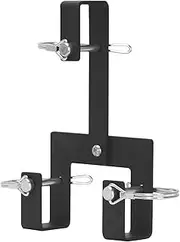 Sidasu Universal Can Receiver Couplers, Black Steel Trash Can Hitch Hook to Multiple Wheeled Trash Containers