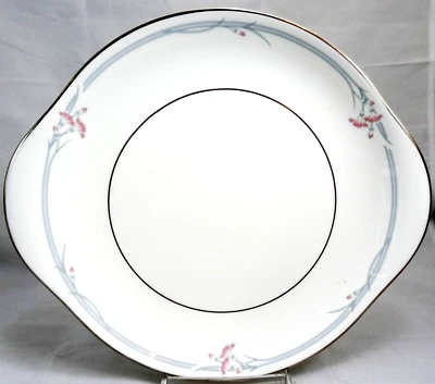 CARNATION H5084 by Royal Doulton Handled Cake Plate 10.5" NEW NEVER USED England