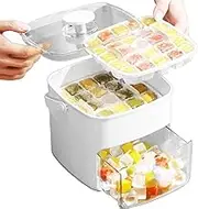 Cube Ice Mold - Chilling Cube Maker Mold with Handle,Press-Type Design Easy Release Ice Making Aid for Daily Life Kitchen Gathering Picnic Camping