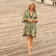 Women's Midi Dress, Midi Dress, Mini Dress, Floral Midi Dress, Vintage 90's Midi, Linen Clothing, Bridesmaid Gift, Birthday! - CD9