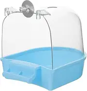 VILLFUL Box Bird Bath Box Convenient Bird Bathtub Hanging Bird Bathtub Pet Bird Bathtub Bird Bath for Cage Bird Bath Case Small Bird Showering Basin Parrot Bath Basin Bird Tub Birds Supply