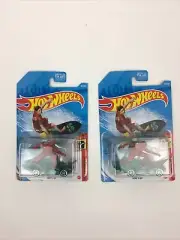 Hot Wheels Pair Of 2 Daredevils Surfs' Up 97/250 4/5 Green