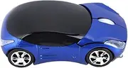 Wireless Mouse for Kids, 2.4G With USB Receiver, Car Bluetooth Optical Mouse 1600DPI for Laptop PC Tablet Gaming Office Mac (Blue)