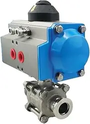 FSNEODYV Ball Valve， Ball Valve KF40/KF50 Flange 3-Piece High Vacuum Pneumatic FF NPT 304/316L Stainless Steel(Ss316l,KF50)