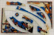 Bally - Bow and Arrow Playfield Plastic Set - New Production - M-1330-116