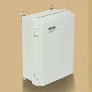 Outdoor Electrical Junction Box 430 x 330 x 180 mm ABS Plastic Electrical Enclosure Box with Hinged Cover Stainless Steel Latch IP67 Dustproof Waterproof