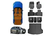Floor Seat Back Kick Cargo Boot Liner for Lexus RX350 RX350h RX500h 2022-2025 Luggage Tray Cargo Mat Trunk Cover Heavy Duty