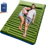Double Sleeping Pad for Camping, Ultra-Thick Queen Camping Mattress 2 Person