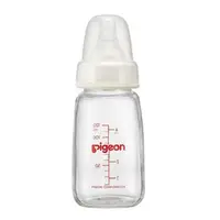 在飛比找大樹健康購物網優惠-【Pigeon 貝親】一般口徑母感玻璃奶瓶（120ml）白色
