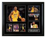 KOBE BRYANT LA LAKERS SIGNED LIMITED EDITION FRAMED MEMORABILIA