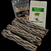 4x Natural Cholla Wood For Fish Shrimp Tank Aquarium Decoration Food StarterPack
