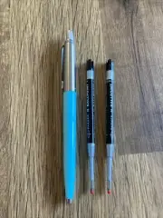 Parker JOTTER Ballpoint Pen,GLAM ROCK AZURE BLUE Barrel( 1 PEN + 2 BLACK REFILL)