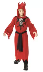 Rubies Devil Skeleton Robe Halloween Costume, Cosplay Medium 8-10 New