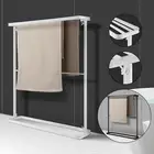 Bathroom Freestanding Metal Towel Rack Stand Towel Drying Holder Storage Shelf