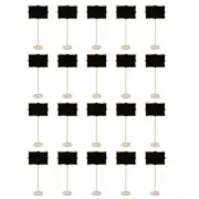 20 Pieces Blackboards with Easel Stand Message Board Signs for Wedding