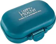 Pill Organizer Box - 4 Compartment Travel Medication Carry Case - A Daily Pill Box Vitamin Organizer Box for your Pocket or Purse