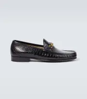[Tom Ford] Tom Ford York Chain croc-effect leather loafers UK 8 black