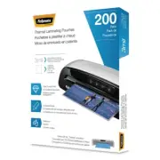 Fellowes 5743401 3 mil 9" x 11.5" Laminating Pouches - Gloss Clear (200/PK) New