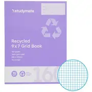 Studymate 9x7 70gsm 5mm Grid Book 128 Page