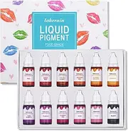 Liquid Pigme for Lip Gloss Making Lip Gloss Pigme Base Natural Lipstick Lip Gloss Pigme Liquid Cosmetic Dye for Lip Gloss Lipstick DIY