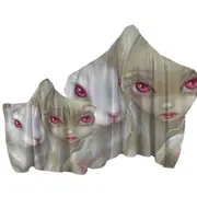 Faces of Faery #100 Beautiful Albino Girl and Bunny Towel with Hood