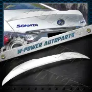 W-Power Pearl White V-Style For 2011-2014 Hyundai Sonata Trunk Lid Spoiler Wing