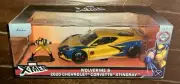 JADA X-Men WOLVERINE Diecast Figurine & 2020 CORVETTE STINGRAY 1/24 Scale #33354