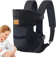 Front Baby Carrier, Baby Strap Carrier, Head Support Sling Bag Horizontal Adjustable Sizing for Beach Outings Nursing Zoo Visits Housework Dog Walking Shopping