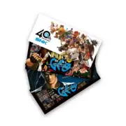 NEOGEO mini - Random Characters Stickers - (4 pcs Set) 105x45mm SNK Official 041