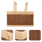 Natural Bamboo Basket Chinese Style Bread Storage Basket Wedding Party