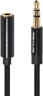Sewroro 5 Headphone Extension Cord Stereo Gaming Wired Headphone Cord Extender Adapter Dual Cable Black