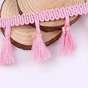 Tassel Fringe Trim, 2Yards Ribbon Fringe Lace Trims DIY Wedding Party Latin Dress Fabric Handmade Sewing Curtain(Grey)