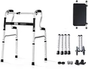 Walker,Wheelchair, Medical Rehab for Seniors,Old People,Aluminum Rollator Walker with Seat, Folding Mobility Rolling Walker Has 6 inch Wheels Little Surprise