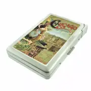 Vintage Worlds Fair D6 Cigarette Case with Built in Lighter Metal Wallet NY