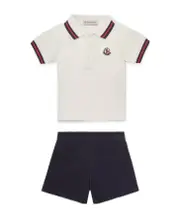 Polo Shirt Set 9M,6M White