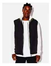 [Kenji] Rusher Reversible Recycled Puffer Vest in Black