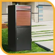 Groverdi Parcel Box Letter Box Package Drop MailBox Security Lock Storage Black