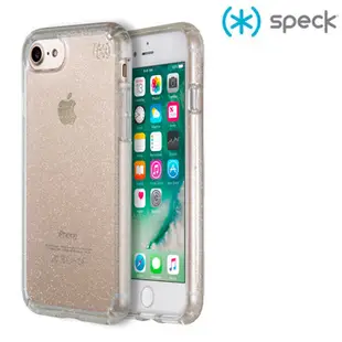 Speck Presidio Clear+Glitter iPhone 7 透色+金色玻璃水晶防摔保護殼-透明