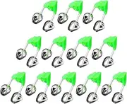Gatuida 30pcs Portable Fishing Alert Bells for Fishing Rods Dual Alarm Clips Loud Sound for Outdoor Activities Easy Installation Night Essentials