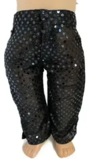 Black Sequin Pants for 18 inch Doll Clothes Girl