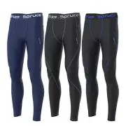 Mens Compression Pant Trouser Rash Guard Base Layer Compression Tights Gym Yoga