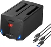 FIDECO USB 3.2 Gen 1 to Hard Drive Docking Station, Hard Drive Dock for 2.5 or 3