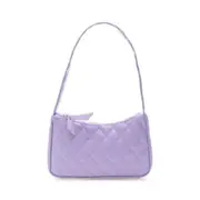 2 Pcs Retro Lattice Pattern Solid Shoulder Handbag Women PU Leather Underarm Bag Purse Fashion Exquisite Shopping Bag