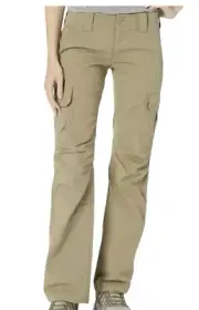 Under Armour UA Khaki Tactical Patrol Cargo Pants Womens Size 10 New Fast Ship