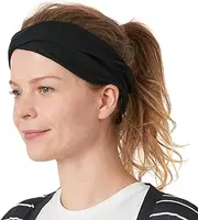 CHARM Womens Headband Yoga Hairband - Mens Organic Cotton Headwrap Chemo Wrap