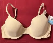 NWT~Calvin Klein~Underwire~Lined~Soft T-shirt Bra~Perfectly Fit~Size 32C~Beige